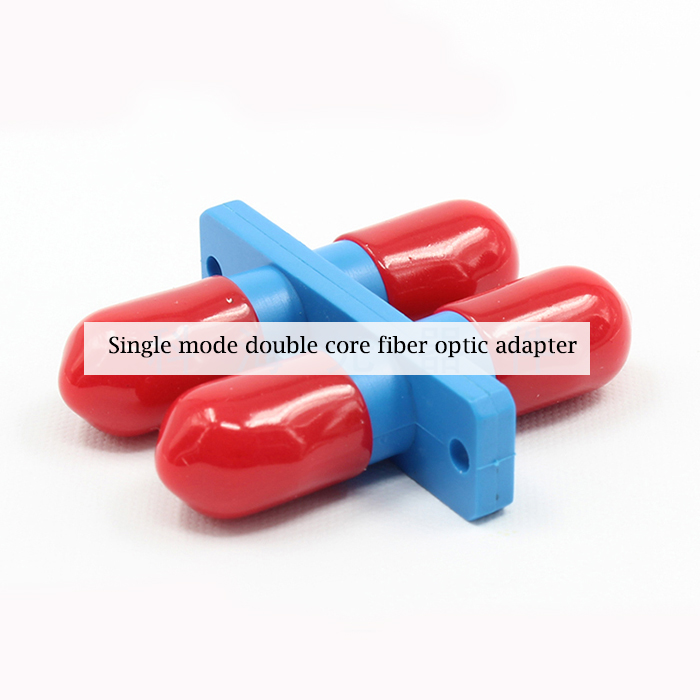 Single Mode Double Core Plastic Fiber Optic Adapter ST Flange Plate - Haga click en la imagen para cerrar